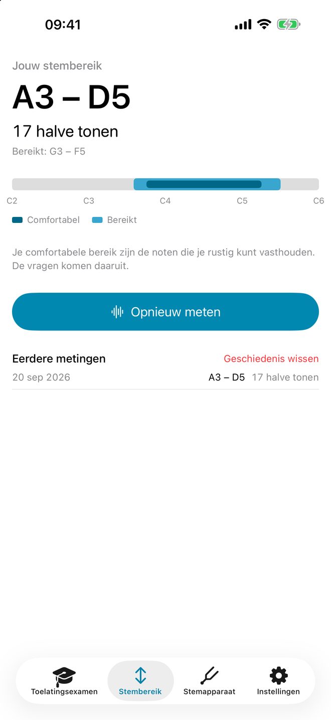 Jouw stembereik